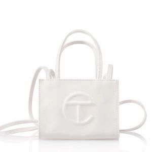 SMALL WHITE TELFAR BAG